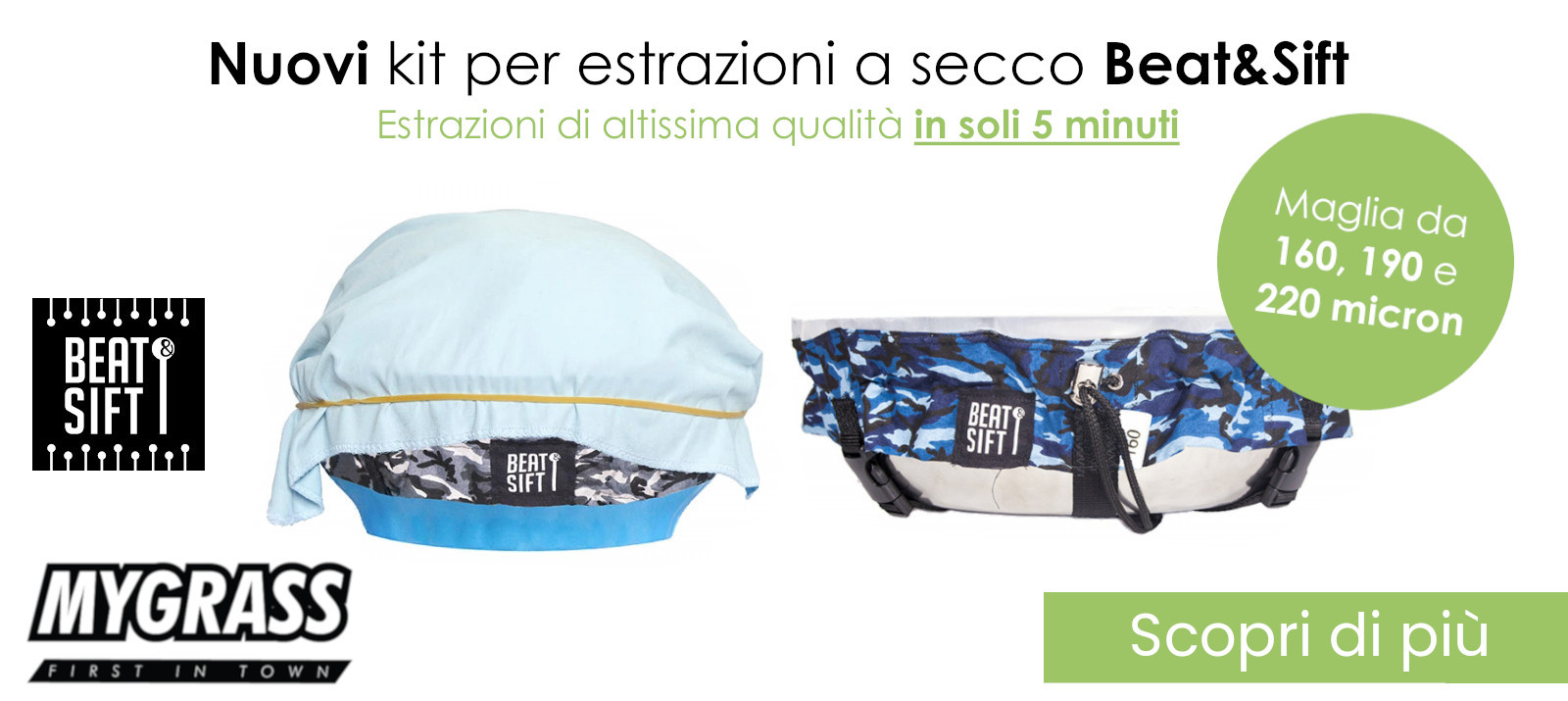 Estrazioni a secco Beat&Sift
