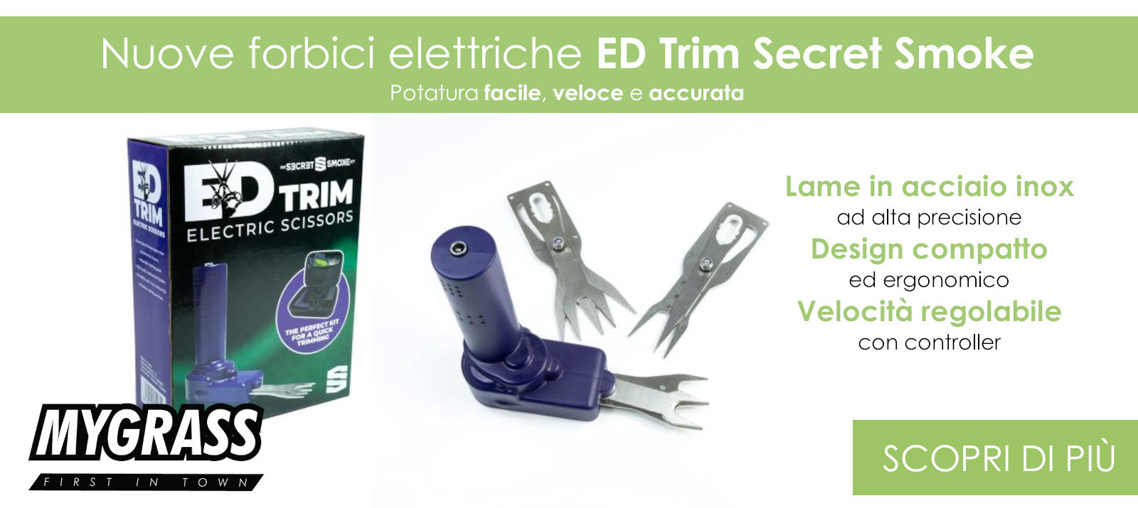 ED TRIM forbici elettriche Secret Smoke