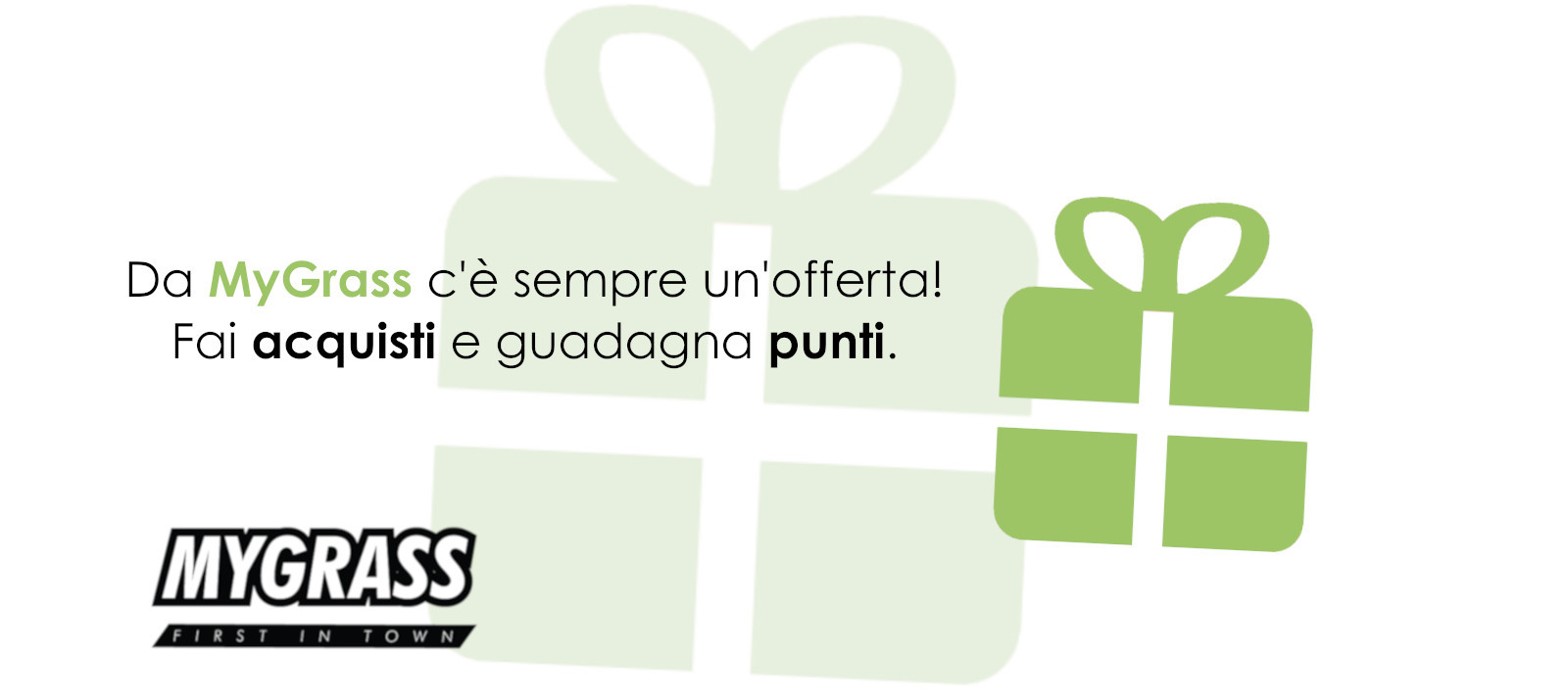 MyGrass offerte e punti fedeltà